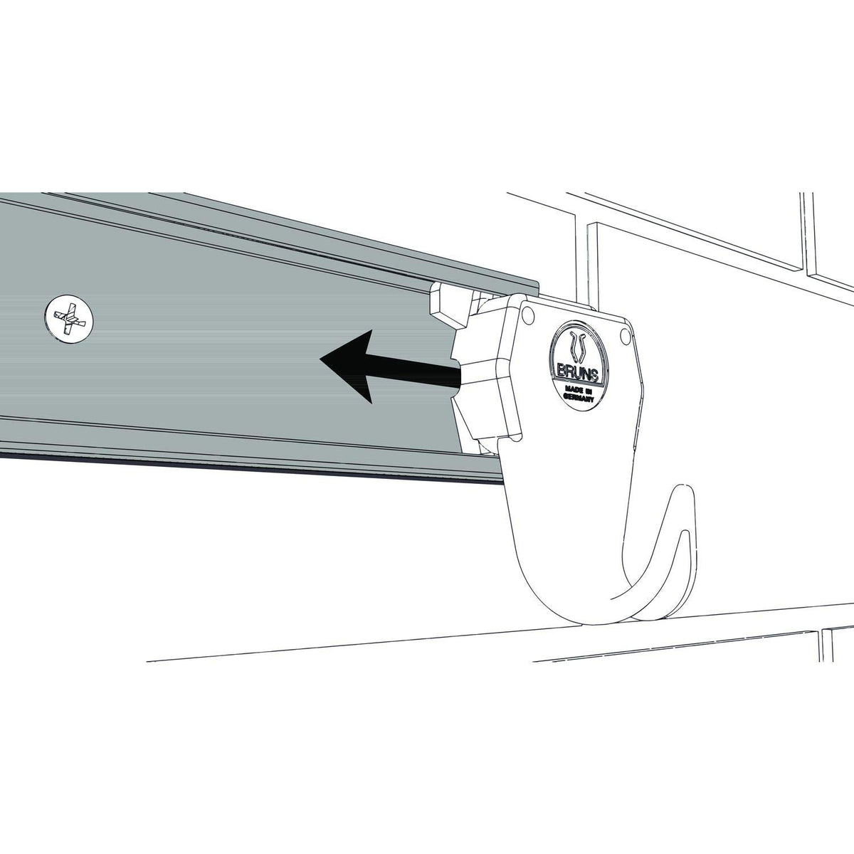 Device Support Bracket BRUNS 5, 0.75 M