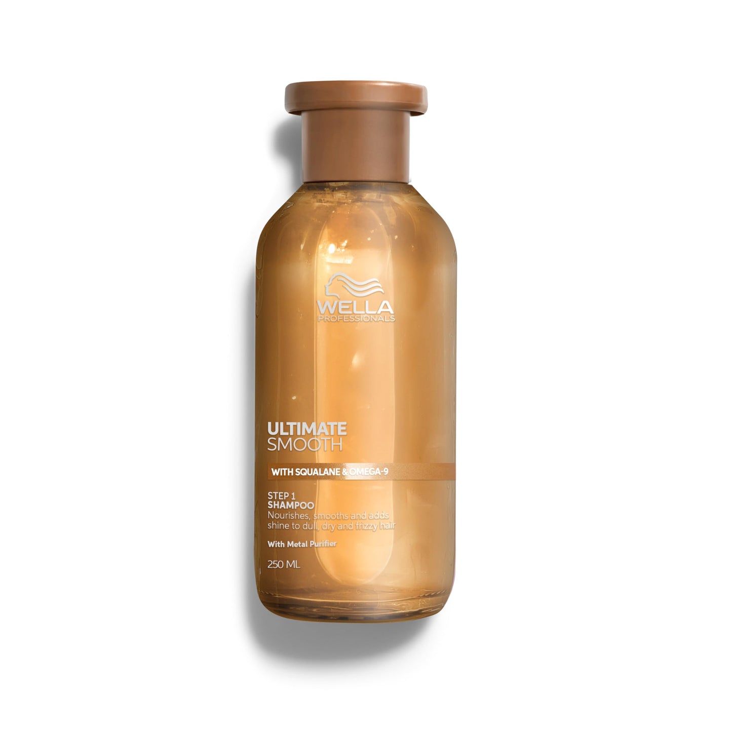Wella Professionals Ultimate Smooth Shampoo - Nourishing Hair Shampoo With Squalane & Omega 9 - For Dry, Dull & Frizzy Hair (250ml)