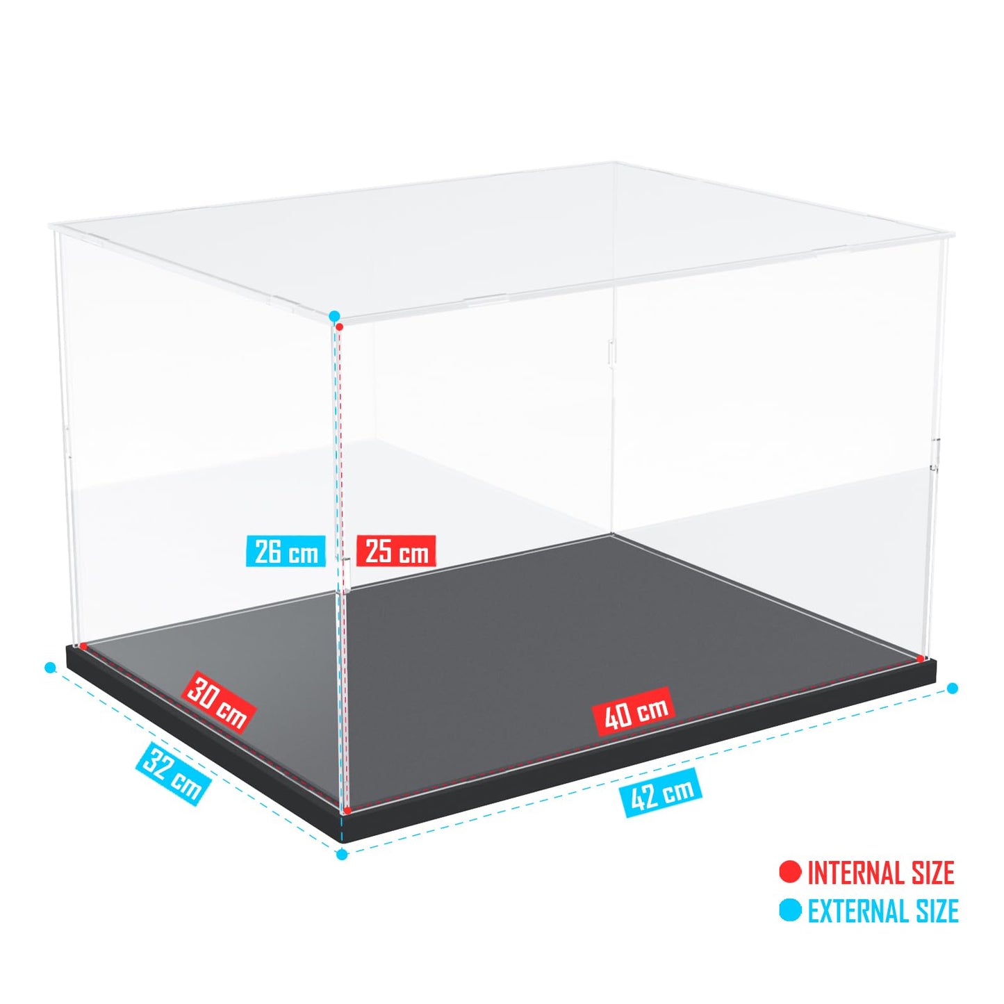 Nynelly Acrylic Display Case for Lego Hogwarts Castle 76419 for Lego Himeji Castle 21060 Models Figures