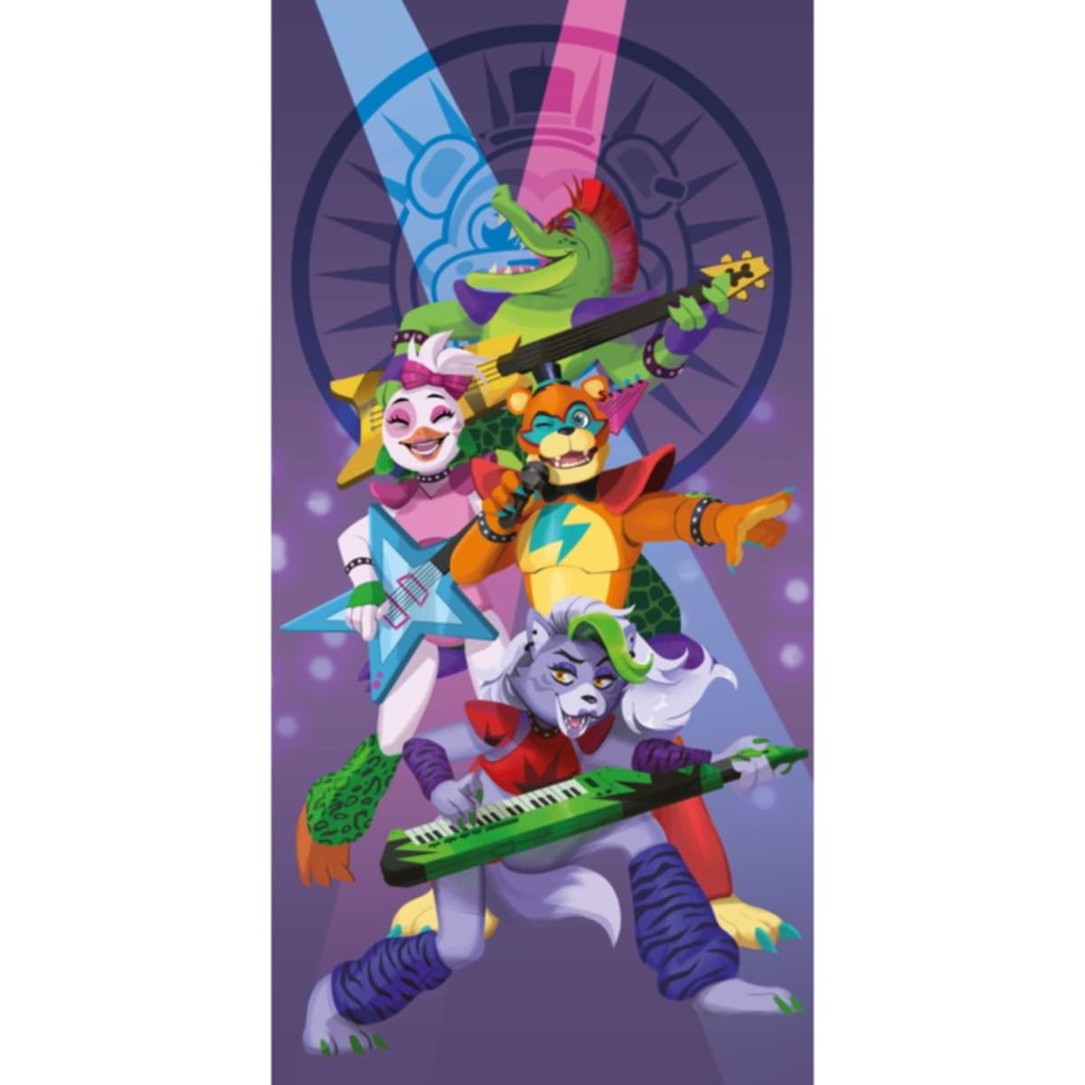 Halantex Concerto FNAF Beach Towel - 100% Cotton - Size 70 x 140 cm