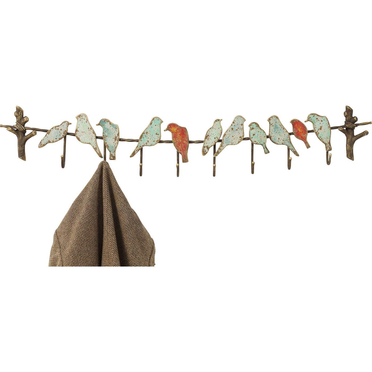 Kare Design Coat Rack Bird Party, multicoloured, 20x100x6 cm