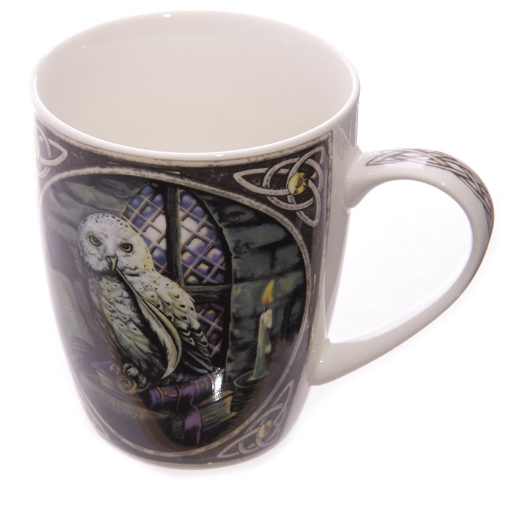 Lisa Parker Puckator Owl design - bone china mug in presentation box