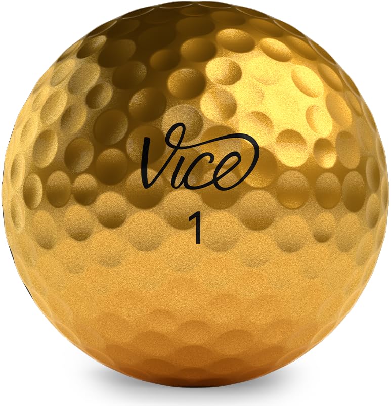 Vice Golf Limited Edition Pro Plus Golf Balls (Gold)