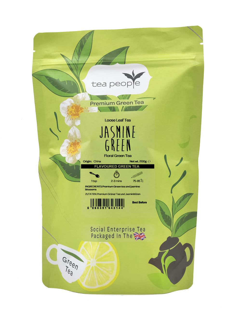 Tea People Jasmine Green - 200g Refill Pack