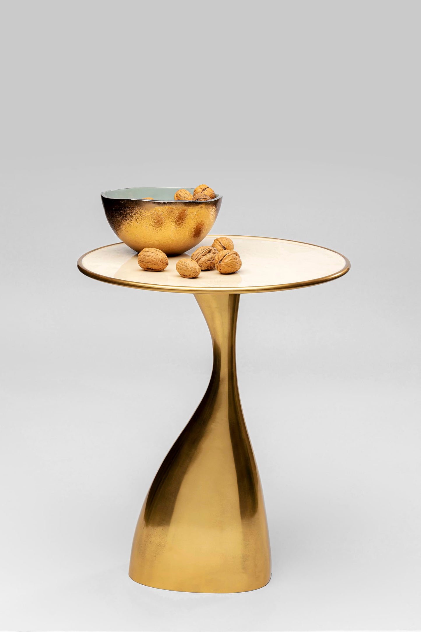 KARE Design Side Table Spacey, Gold, Round, 36 cm Diameter