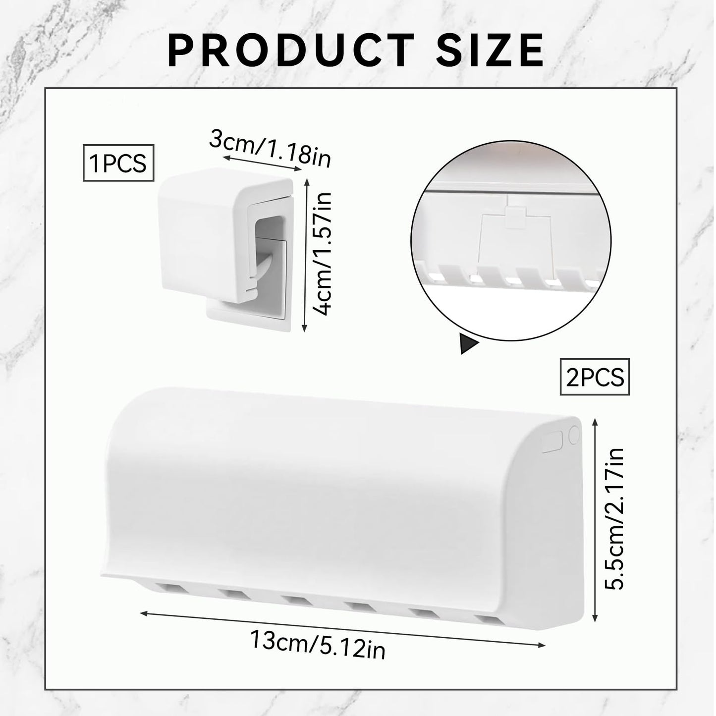 Electric Toothbrush Holder Wall Mounted, 3PCS Wall Mounted Toothbrush Holde