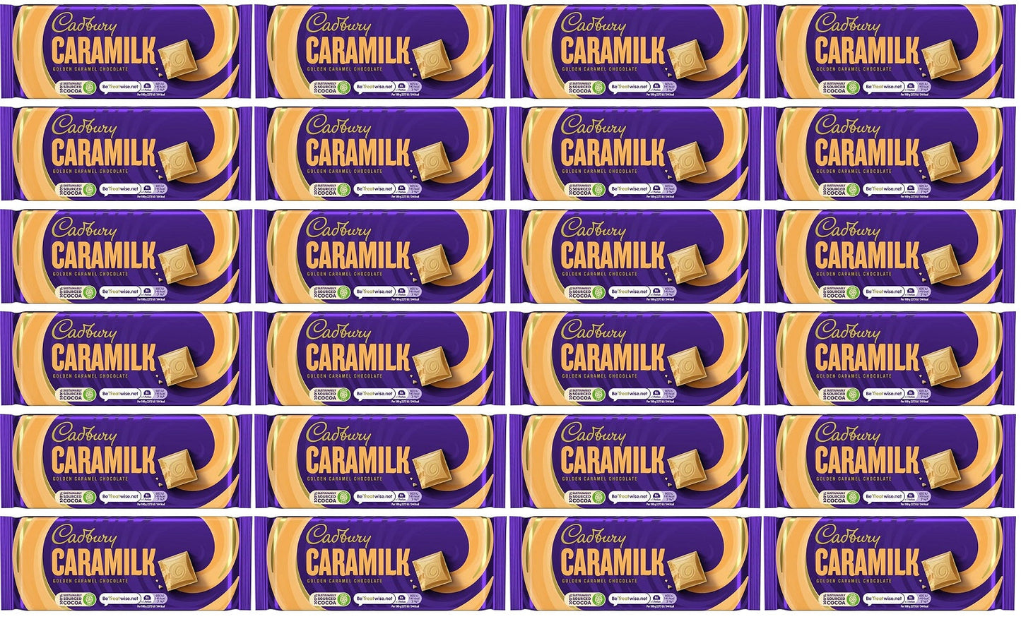 24 x Cadbury Caramilk Golden Caramel Chocolate 90G