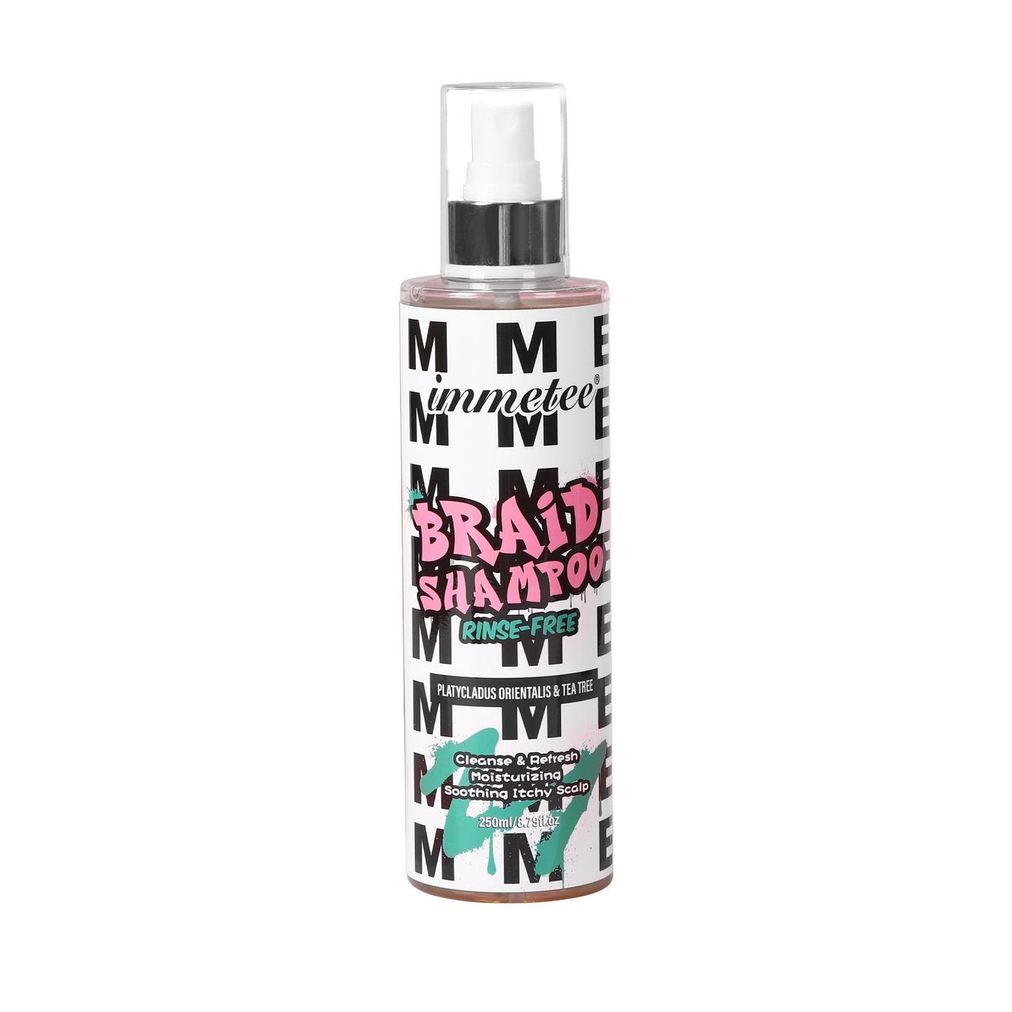 immetee Braid Sheen Spray,Rinse-Free Braid Shampoo,Cleanse & Refresh Anti-itch spray,Plant-Based Ingredients,Dreadlock Shampoo Spray for Anti-dandruff