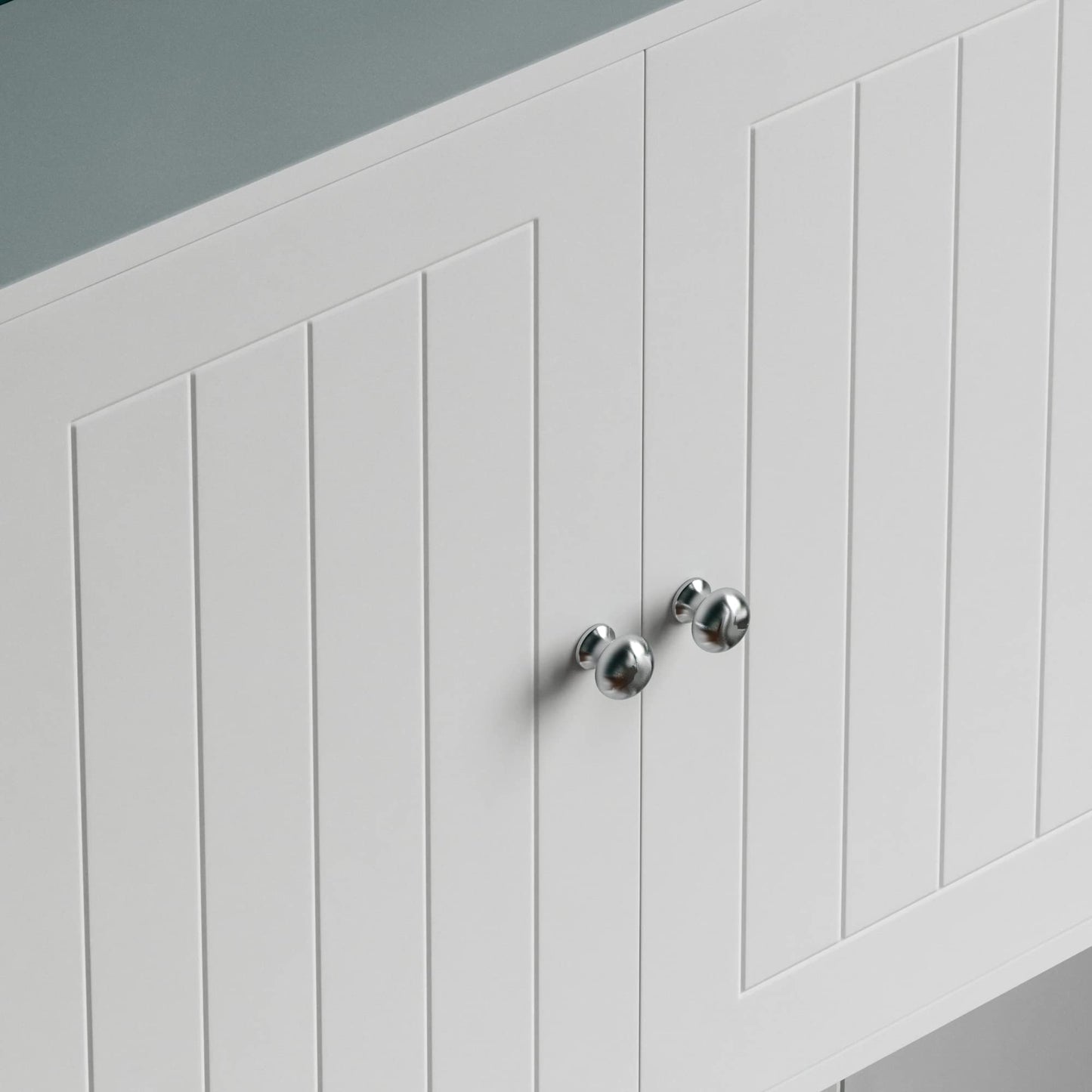 Bath Vida Priano Bathroom Cabinet Double Door Wall Mounted Storage Shelf, White