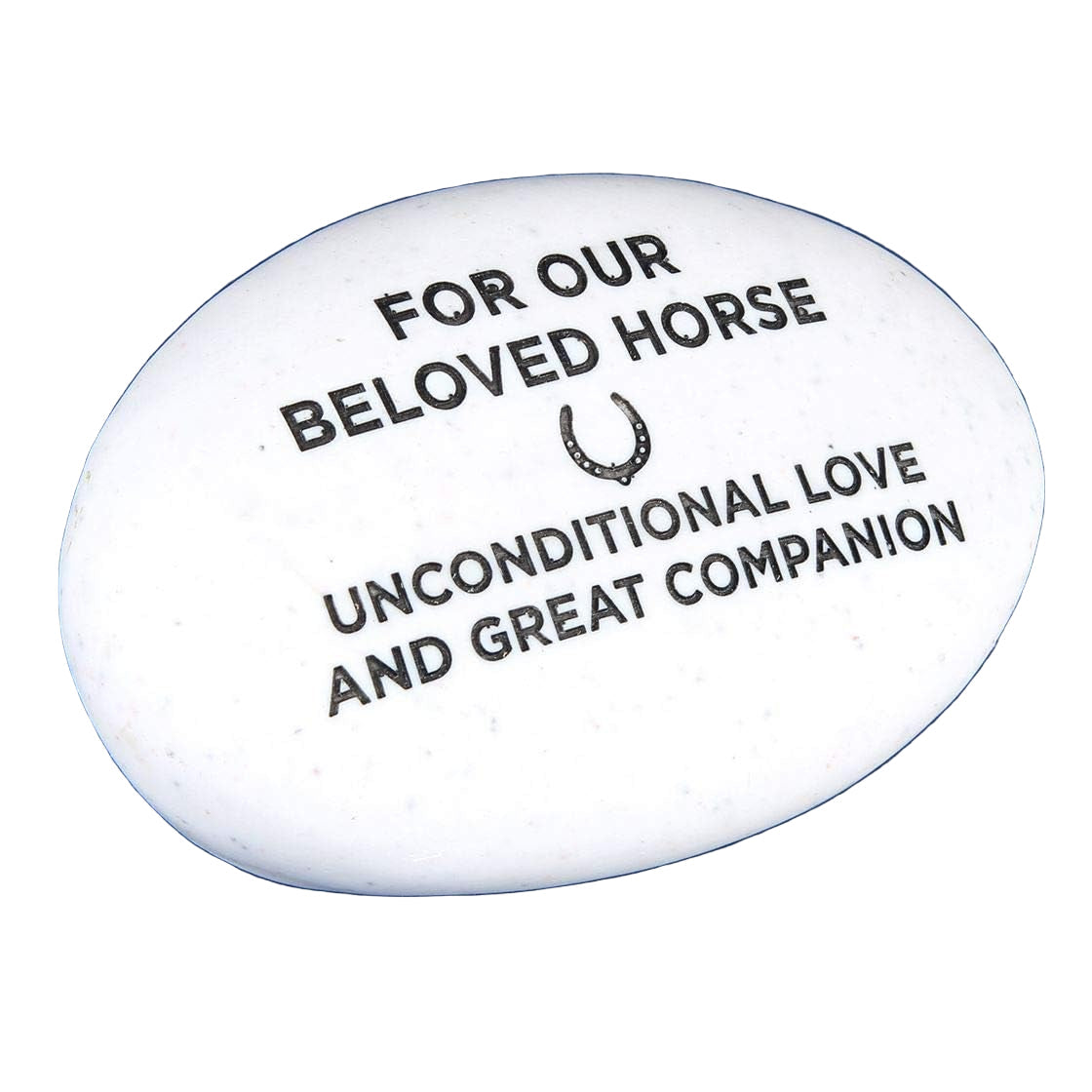 Beloved Horse Pebble Graveside Memorial Ornament