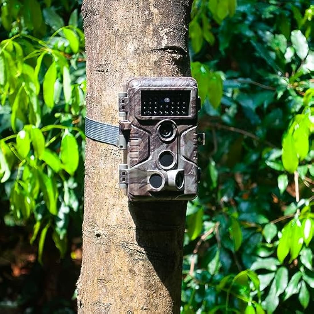 GardePro A3S Wildlife Camera, 64MP 1296p, Trail Camera with H.264 Video, Next-Gen Imaging Technology, 100ft No Glow Night Vision, 0.1s Trigger Speed Motion Activated, Camera Traps for Garden