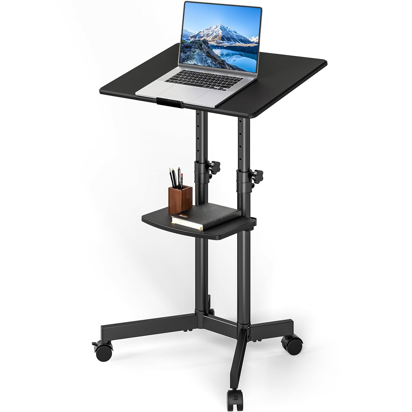5Rcom Mobile Standing Desk for Laptop Lectern 60x40 cm