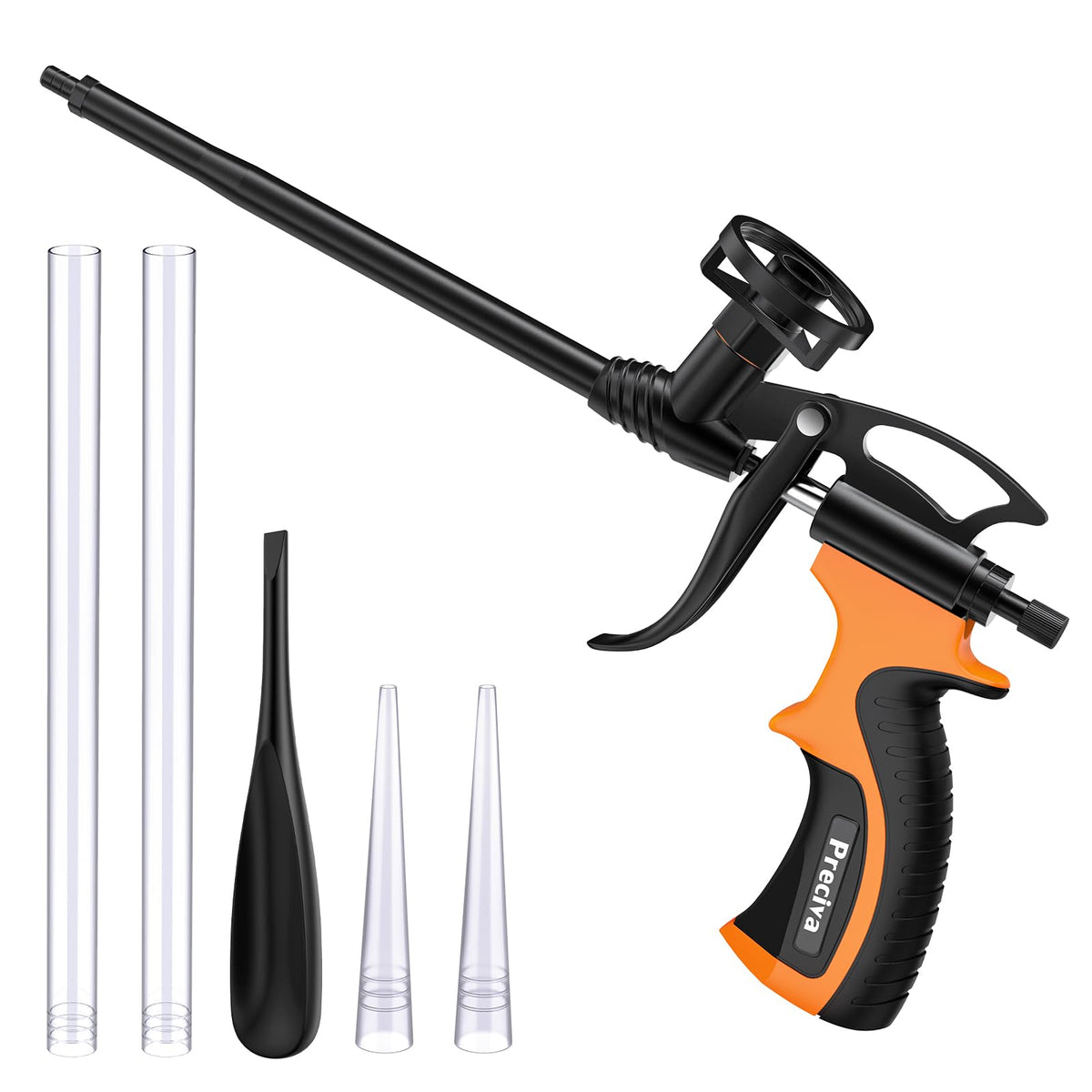 Foam Gun, Preciva Upgrade Foaming Guns, Heavy Duty Expanding PU FoamFiller Sprayer Applicator Polyurethane Filling, Sealing, Caulking