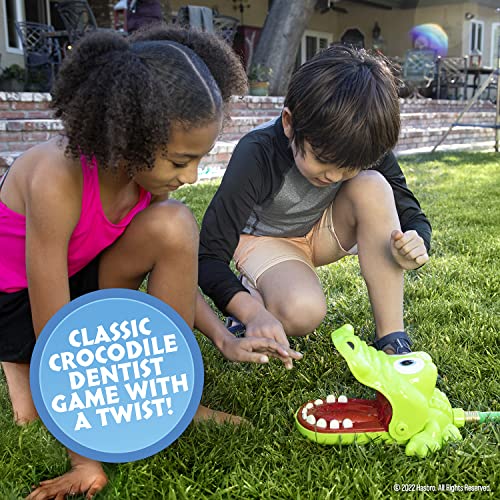 Hasbro Crocodile Dentist Splash – Fun Outdoor Water Games – More Water, More Fun!
