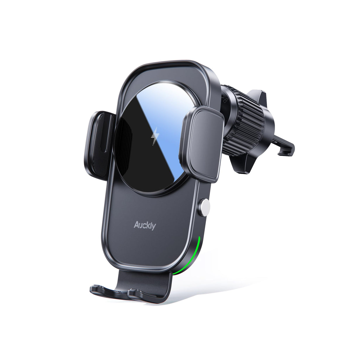 Auckly Wireless Car Charger, [Electromagnetic Sense] Qi 15W Fast in Car Wireless Charger Automatic Sensor Phone Holder Vent Mount Compatible for