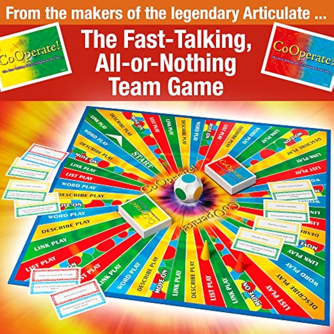 Drumond Park Co-operate, Board Games for Families and Teenagers, Fast Talking Board Game for Adults suitable From 12+ Years