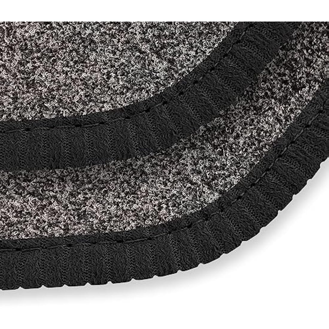 Car Mats FOR Nissan Qashqai 2nd Gen 2014-2021 Anthracite Carpet - Black Ribbed Trim - Black Rectangle Heel Pad [SAPP-1548]