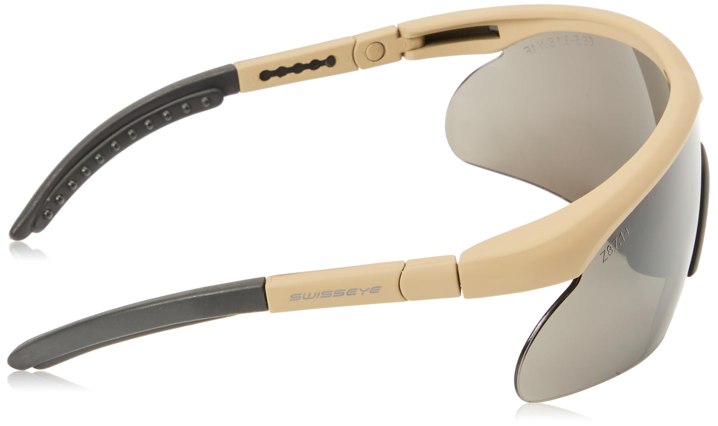 Swiss Eye Raptor sports glasses, rubber brown