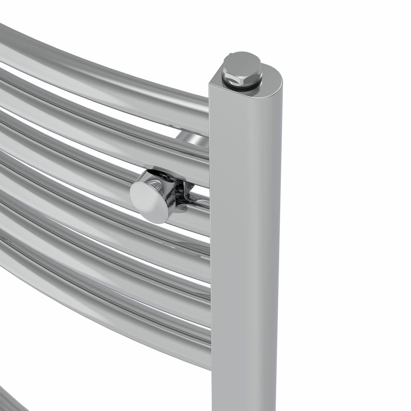 Warmehaus Curved Heated Towel Rail Chrome Radiator 1800x400mm