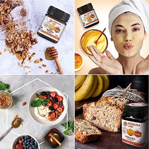Manuka Lab Certified MGO 525+ Manuka Honey 500g - Antimicrobial Powerhouse for Wound and Skin Healing | Premium Quality Honey from New Zealand, Manuka Honey