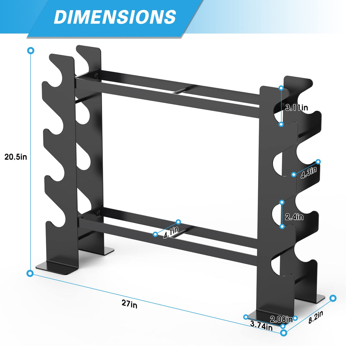 WINNOW Dumbbell Rack Home Gym Weight Rack Dumbbell Storage Rack Multi-layer Weights Holder