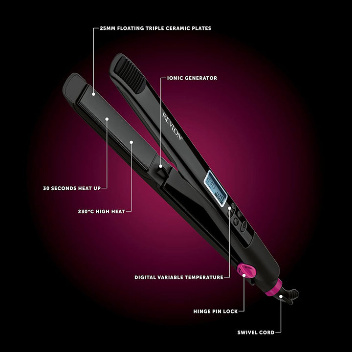 Revlon Perfect Straight 230° Digital Styler for Ultra-Smooth, Frizz-Free Hair & Professional Results