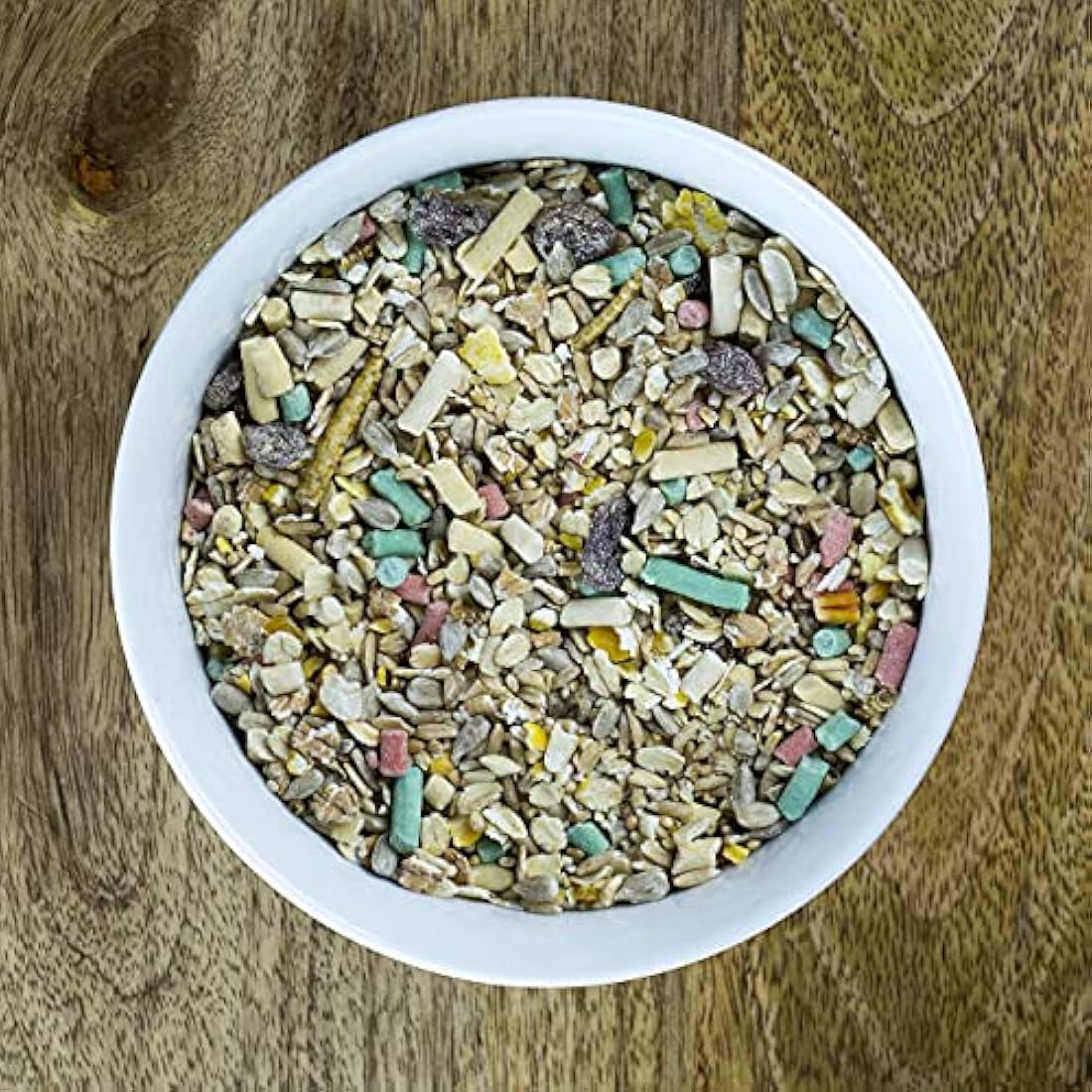 Wild Bird Food Seed Feed Mix with Suet Pellets For Small Garden Birds 5kg - SeedzBox - Deluxe Grains & Nuts, Natural Food for Wrens Robins & Finches - Maize Fats & Fibres