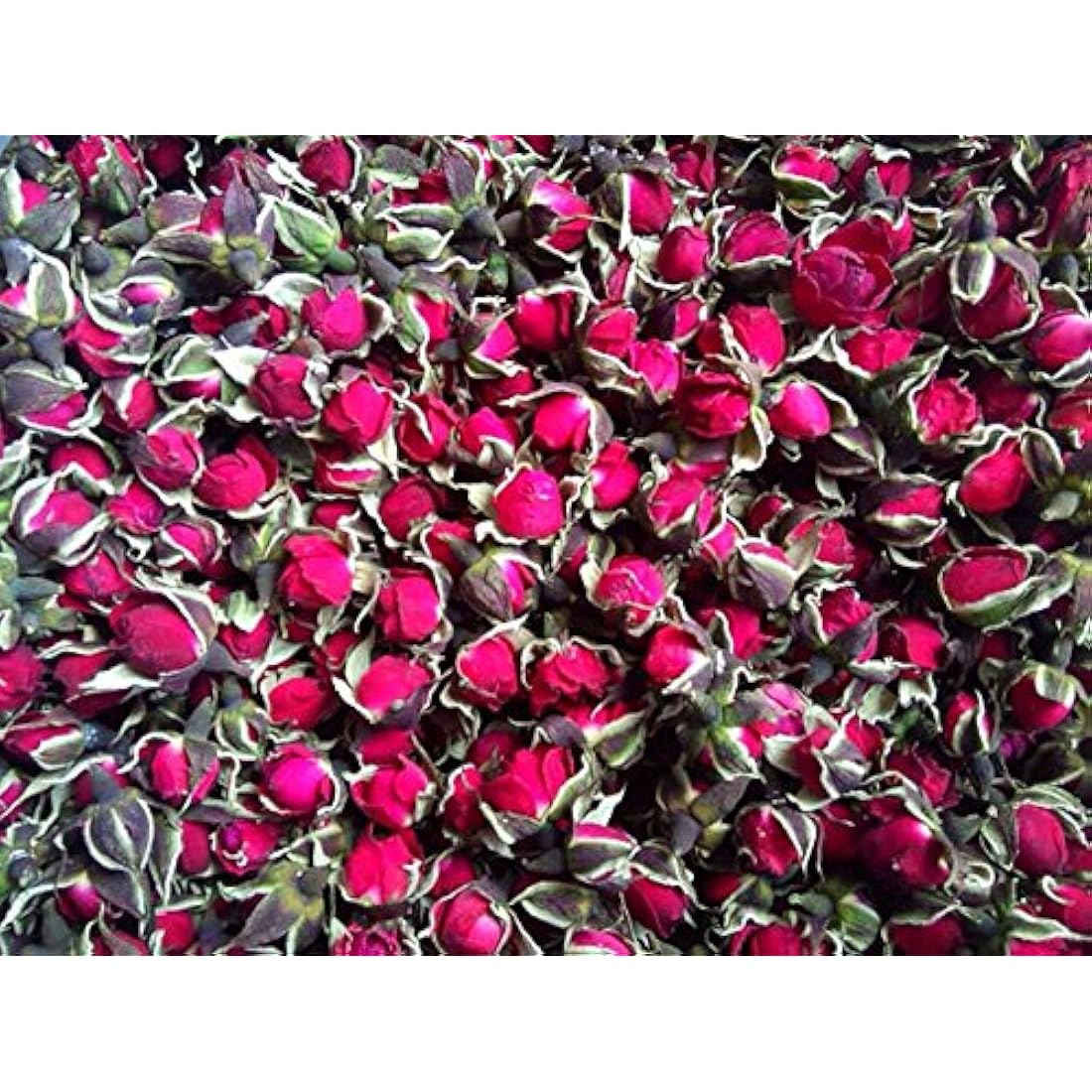 TooGet Dried Flower Tea Fragrant Red Golden-rim Rose Buds Rose Petals Natural Herbal for Tea, Culinary Food Grade - 4 OZ