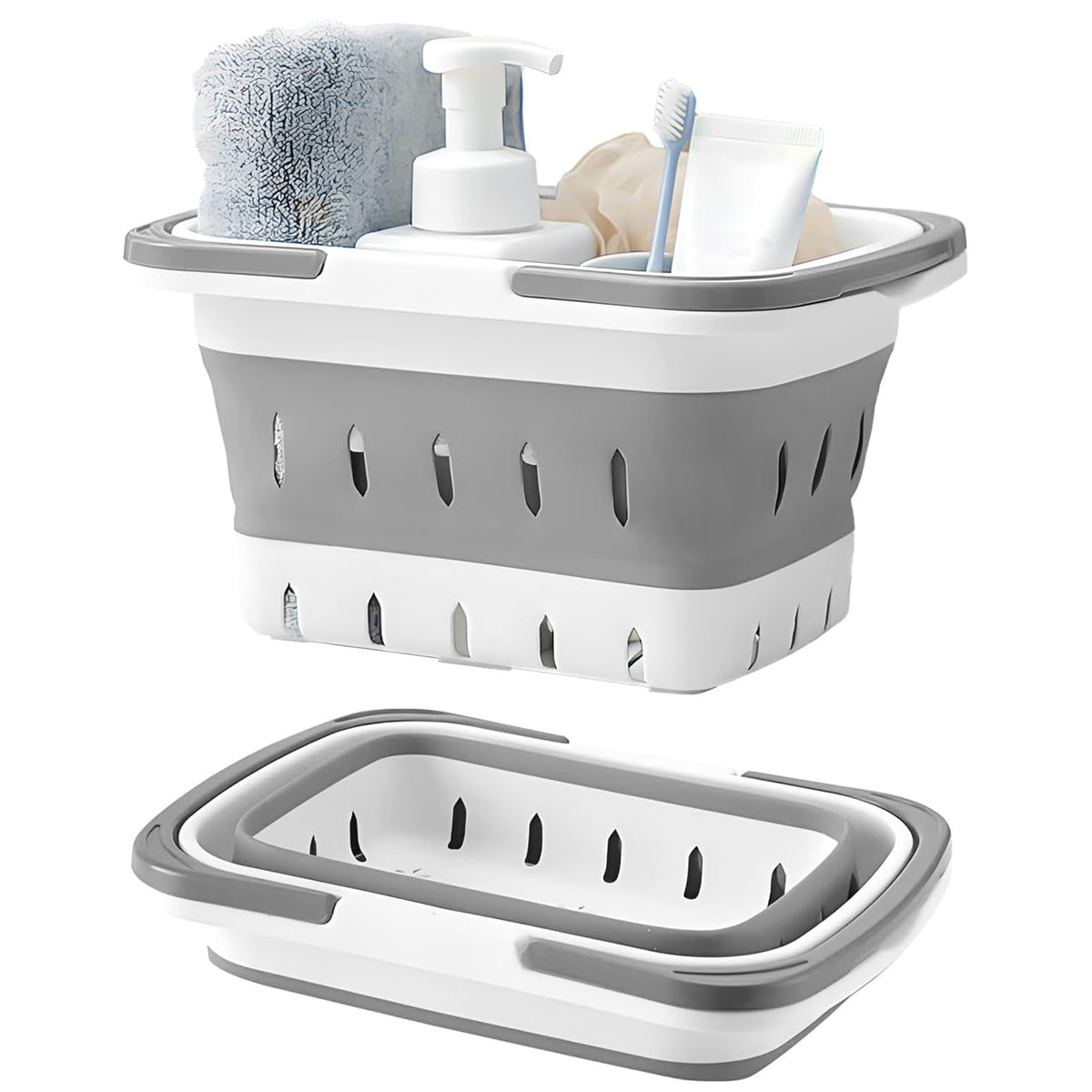 Cosblisvia Collapsible Shower Caddy Cleaning Caddy For Students Campers Families Portable Shower Storage For College Dorms Gym Washrooms Travel
