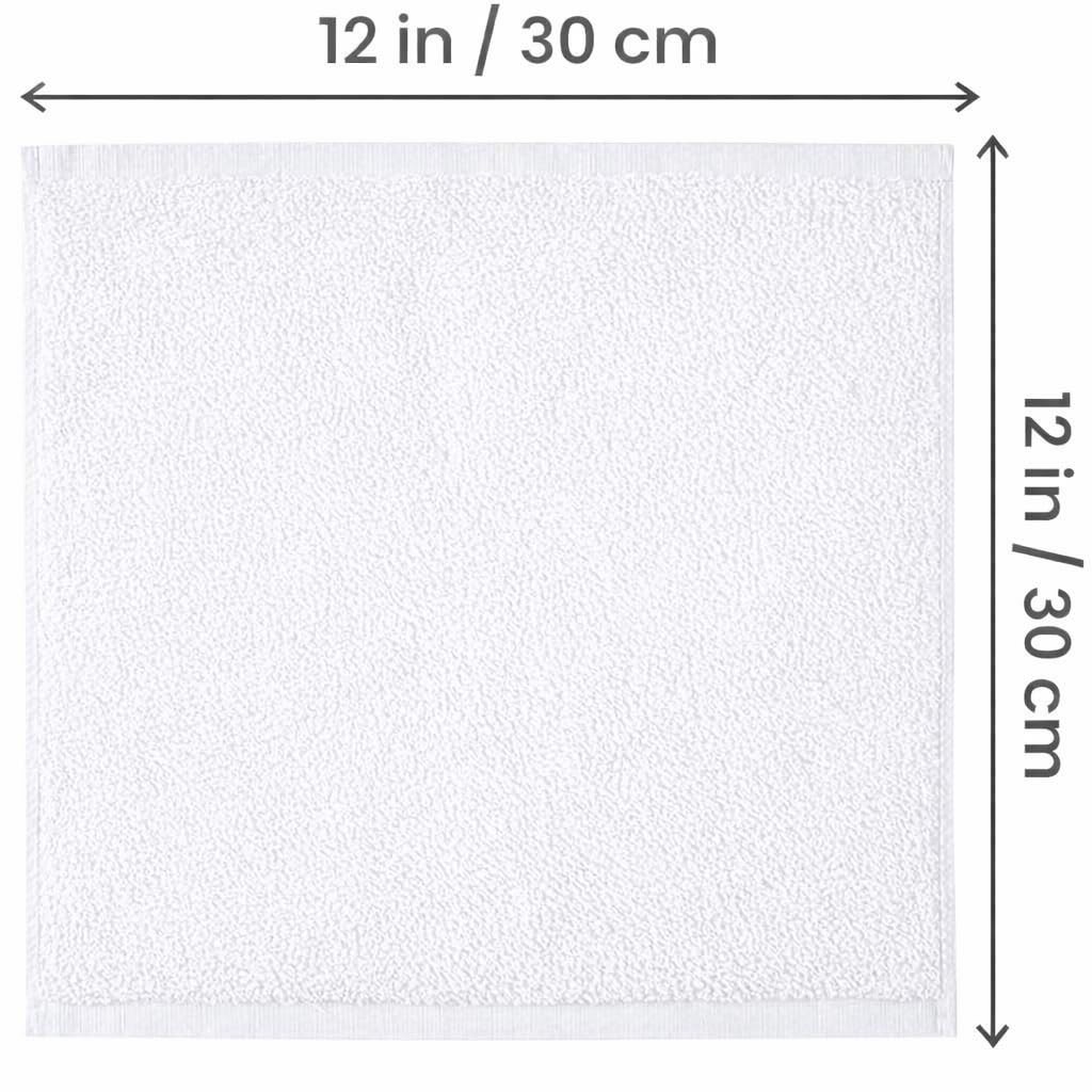 Symphony Flannel Face Cloth Ultra Gentle Face Towels for Sensitive Skin-Reusable Facial Cleansing Washcloths for Unisex Adult Spa Gym Sport Beauty