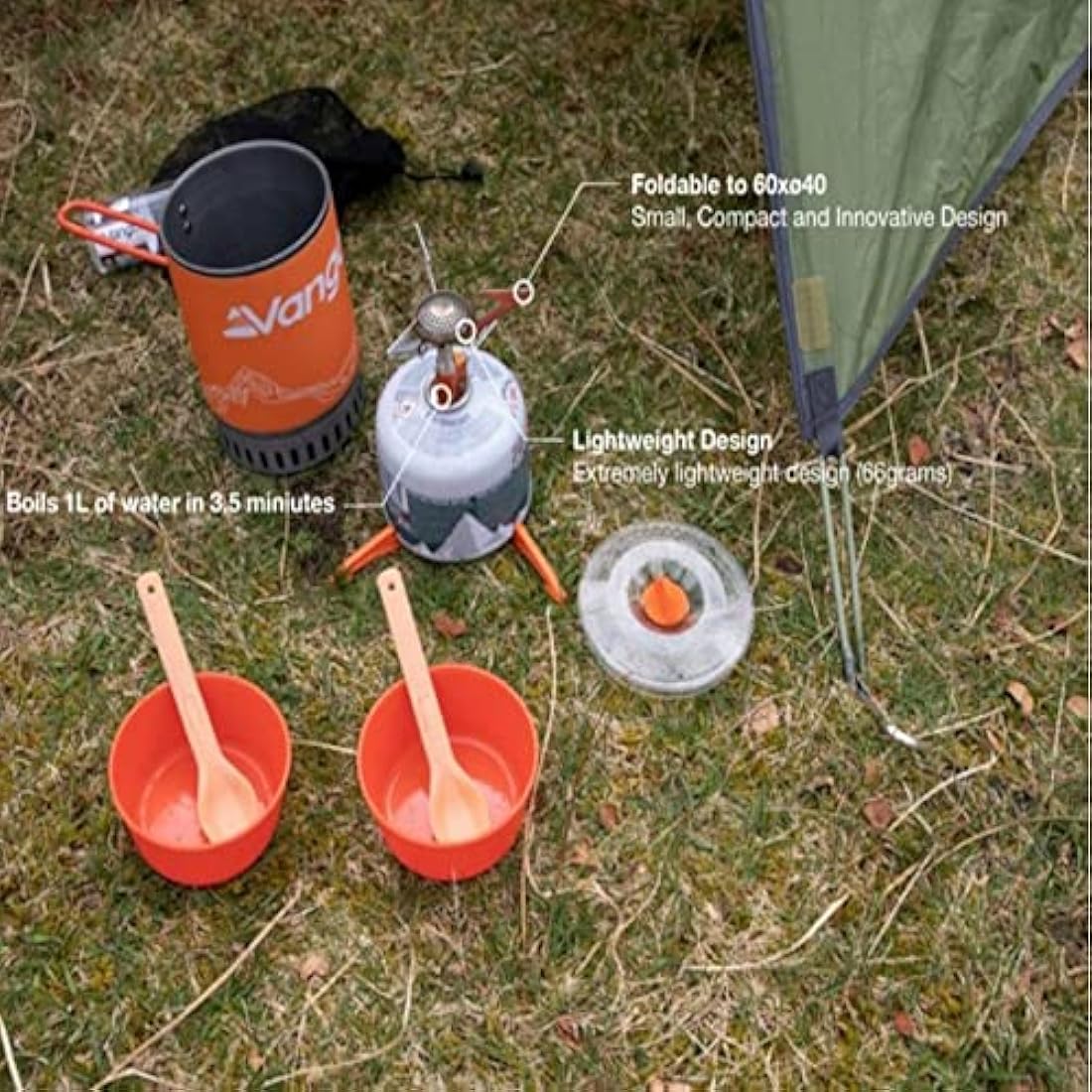 Vango Ultralight Heat Exchanger Cook Kit, Grey, One size