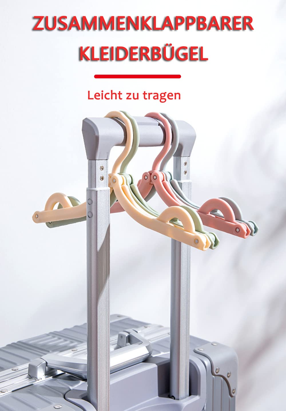 YUTOU Portable Clothes Hangers Plastic Foldable Travel Hangers Clothes Drying Rack Clothes Hanger Hooks for Clothes 4 Colours Foldable Clothes Dryer