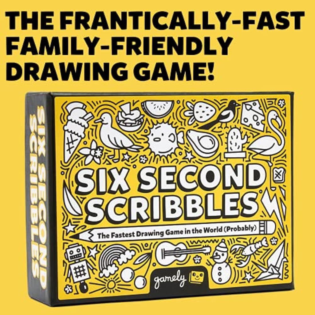 Six Second Scribbles: The frantically fast and fantastically fun drawing game | A family friendly party game for children, teens and adults (Six Second Scribbles)