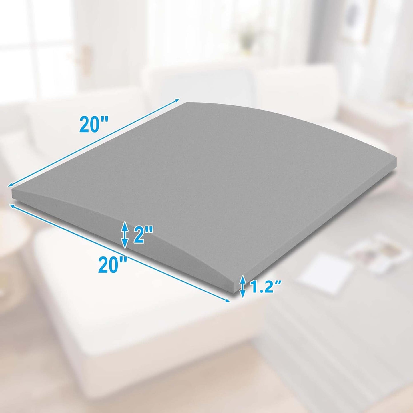 moonoom 20" x 20" Foam Cushion Couch Cushion Support - Living Room Sofa Sag Support