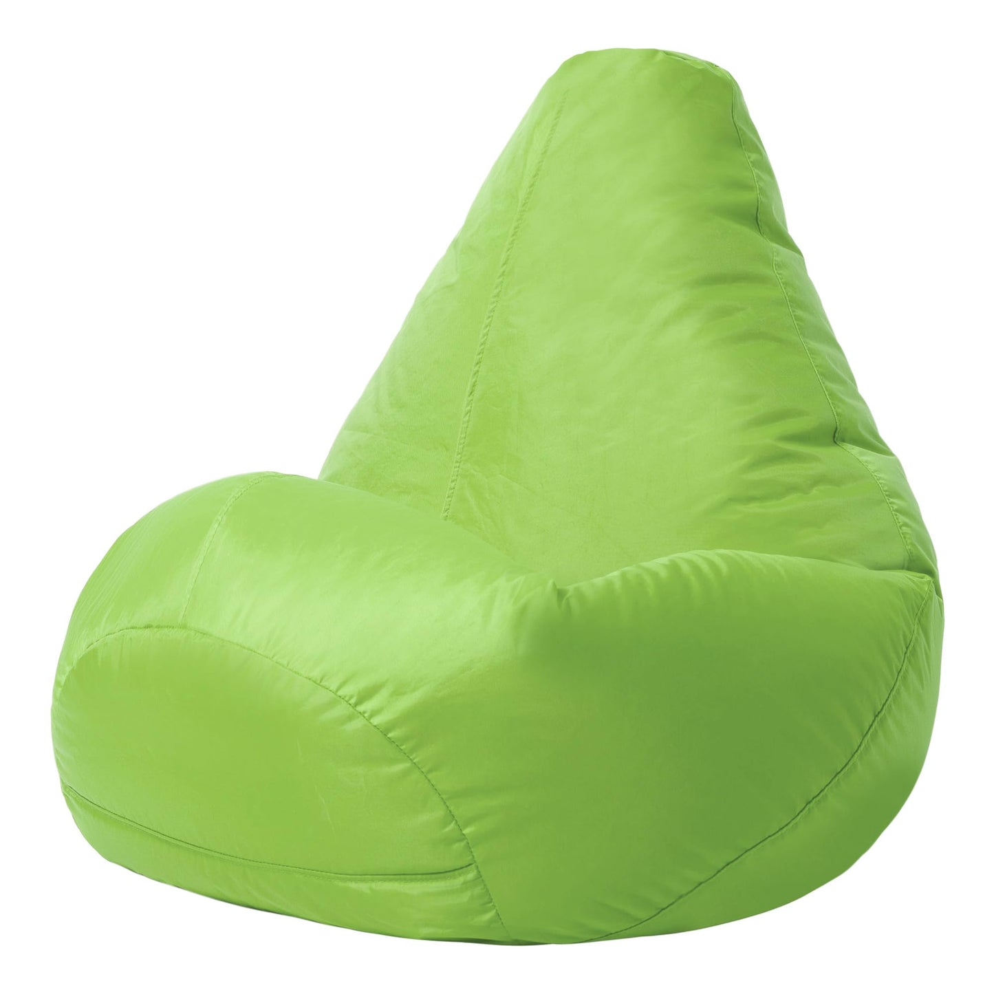 Bean Bag Bazaar High Back Recliner Bean Bag Chair, Lime Green, Indoor Outdoor Beanbag, Water Resistant Fabric, Large Beanbag with Filling Included