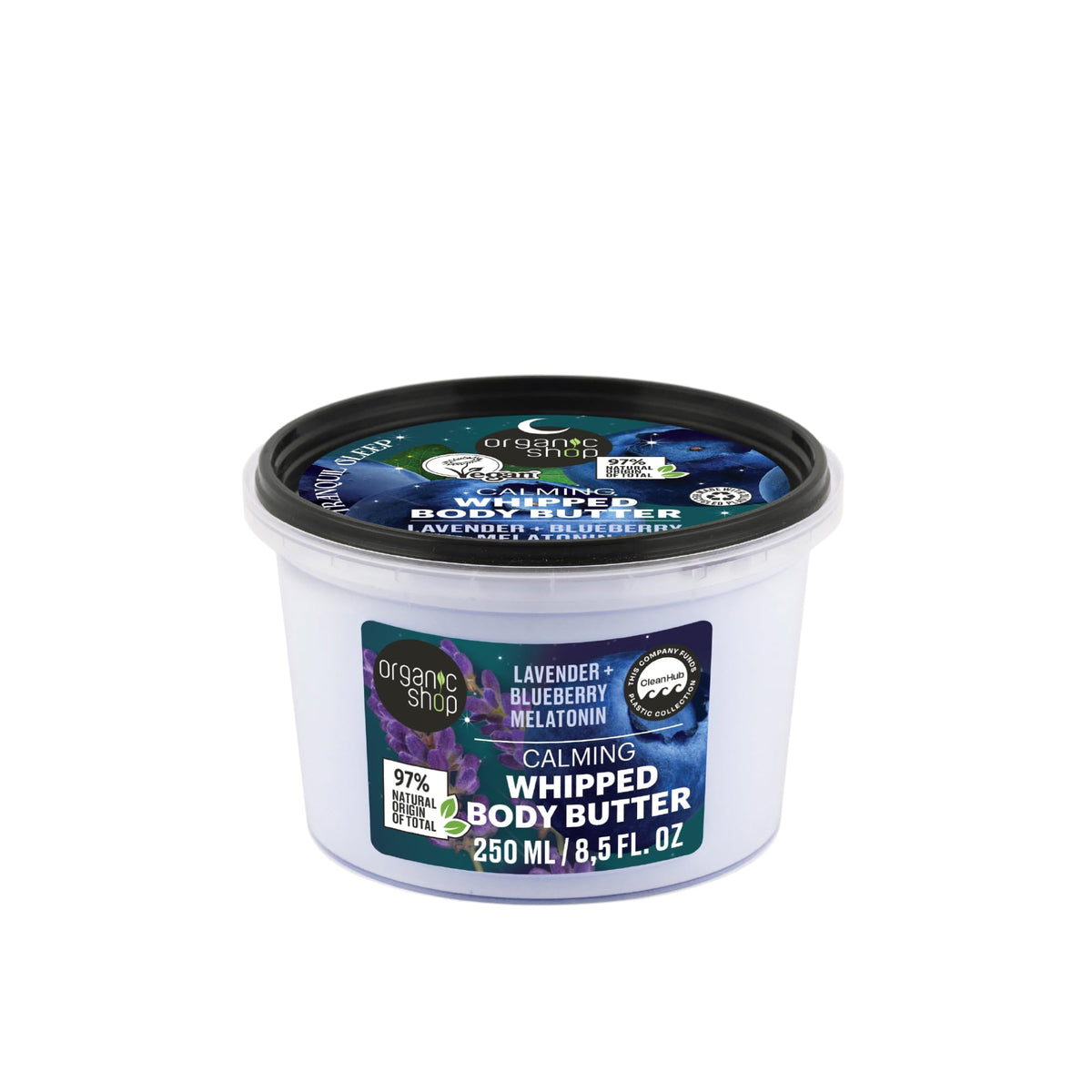 Organic Shop Sleep Calming Whipped Body Butter For Tranquil Sleep, 250 ml