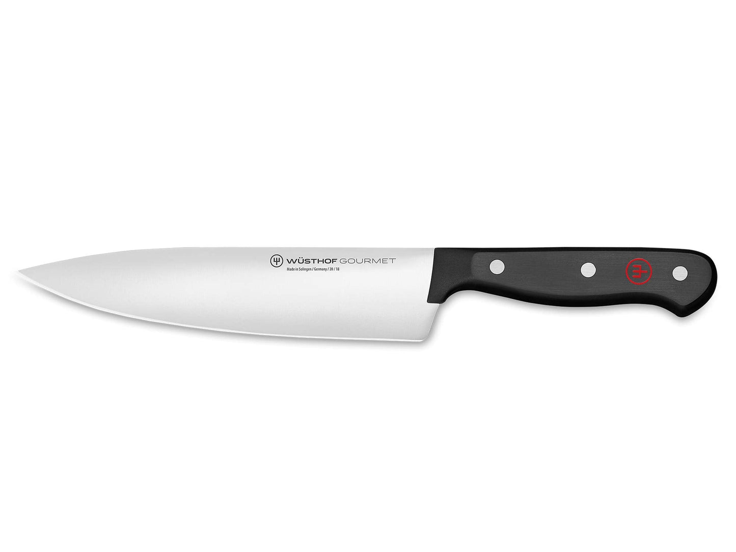 W?sthof Gourmet 7 Inch Chef's Knife, Black