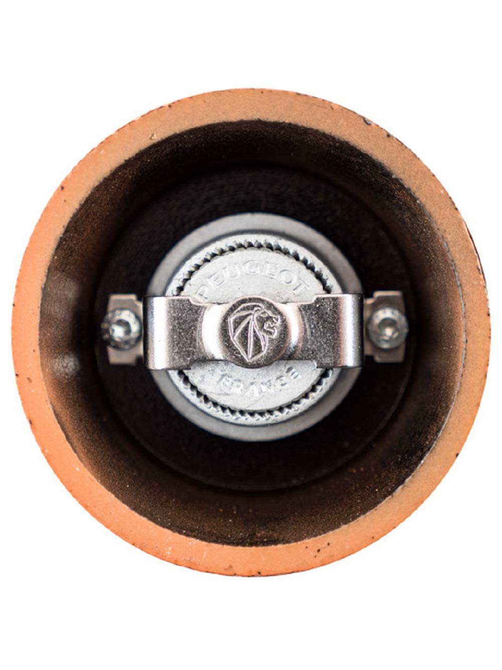 Peugeot - Bali Manual Pepper Mill - Adjustable Grinder - Cast Iron, Orange, 8 cm