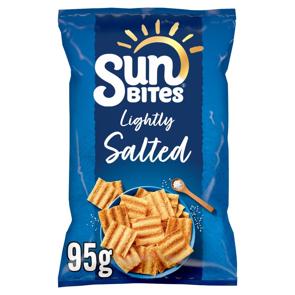 Sunbites Wholegrain Snack Lightly Salted Crisps 95g (Case of 12)