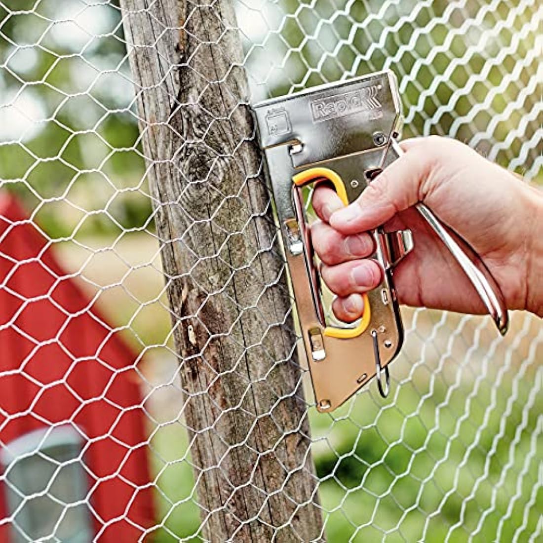 Rapid Heavy Duty Manual Staple Gun PRO R23 for No. 13 Staples, Upholstery Staple Gun with Ergonomic Handle, All-Steel Construction, and Easy Loading System, Made In Sweden (10600521), Silver