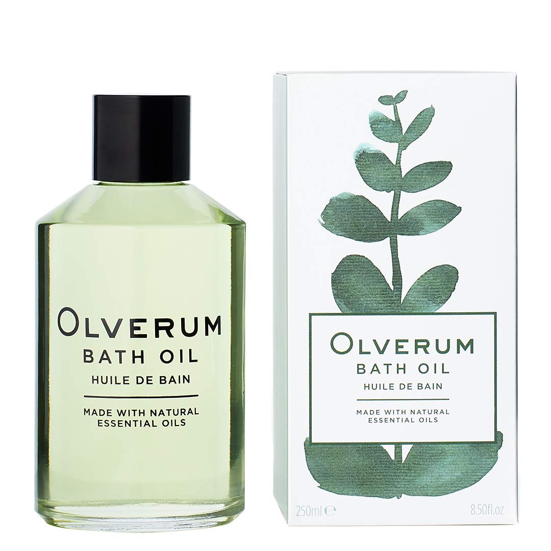 Olverum Bath Oil 250ml - Luxury Muscle Soothing Bath Soak - Relaxing Aromatherapy Oil with Highly Concentrated Blend of 10 Essential Oils - Natural,