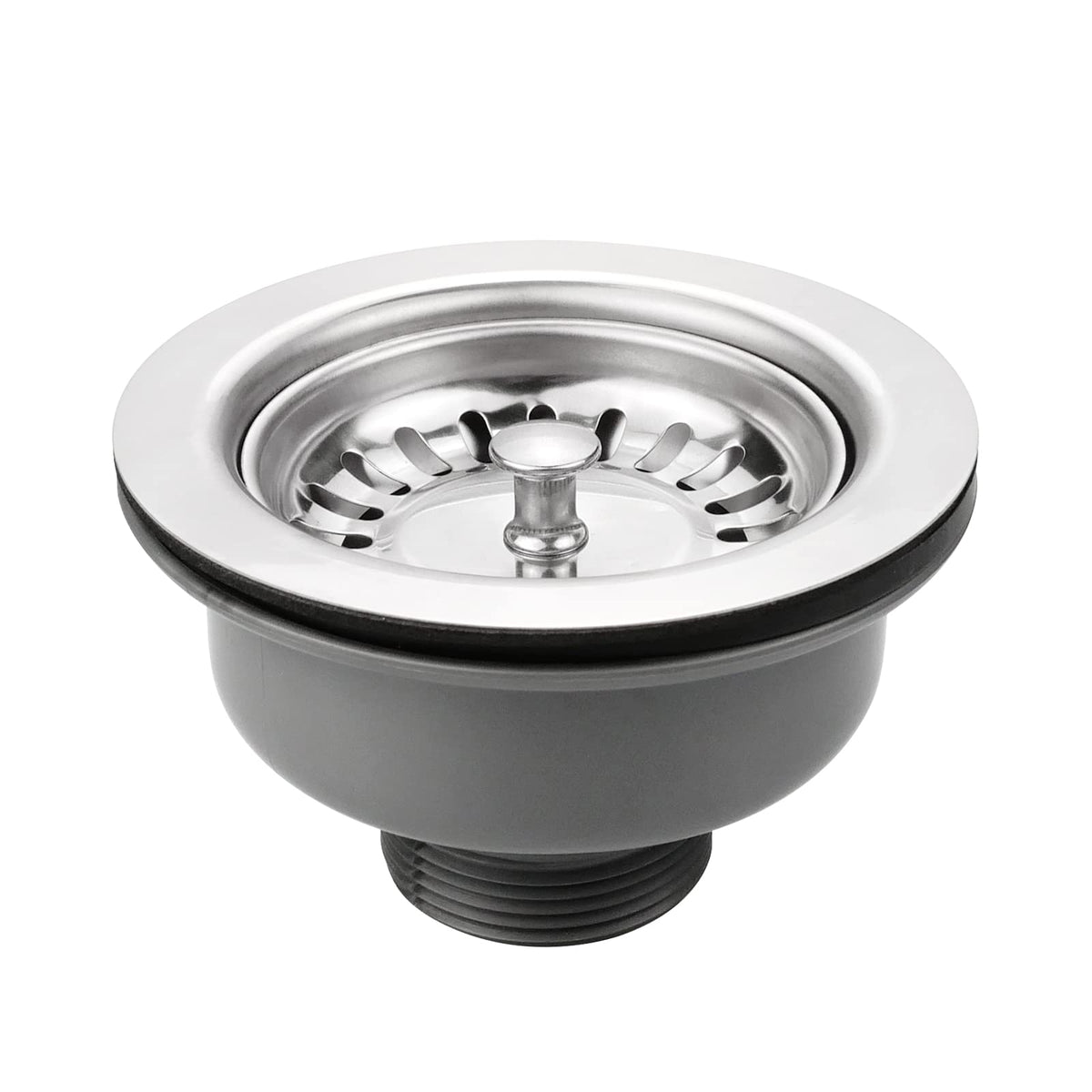 inodiref ? 114 mm Stainless Steel Kitchen Sink Basket Strainer Plug Waste Kitchen Sink Accessories Thickened Design, High Temperature Resistance, 1?"