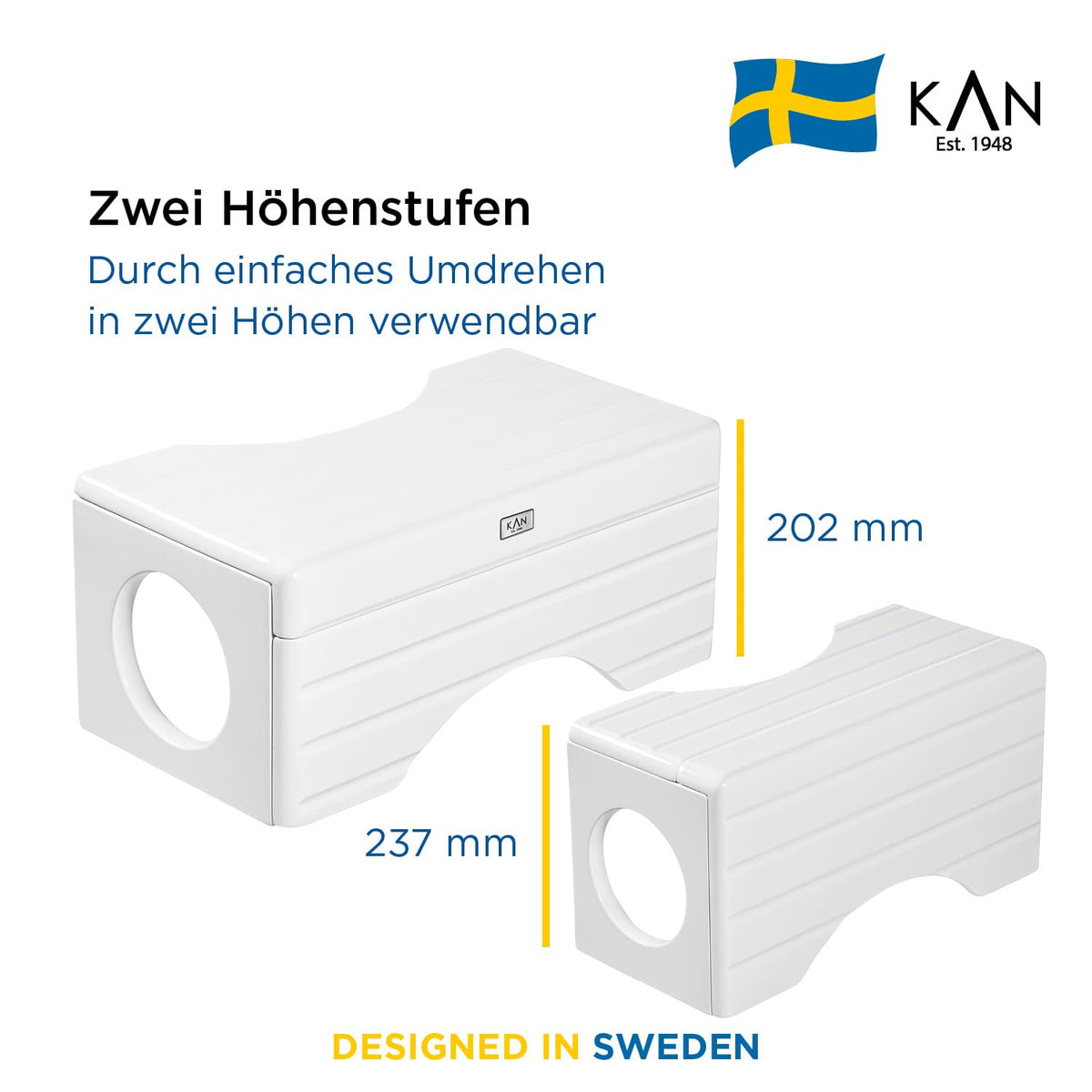 KAN Loki Toilet Stool for Adults - Wooden Toilet Stool - Bathroom Stool - Toilet Stool - Toilet Stool - Foldable Toilet Stool - Toilet Stool Adult