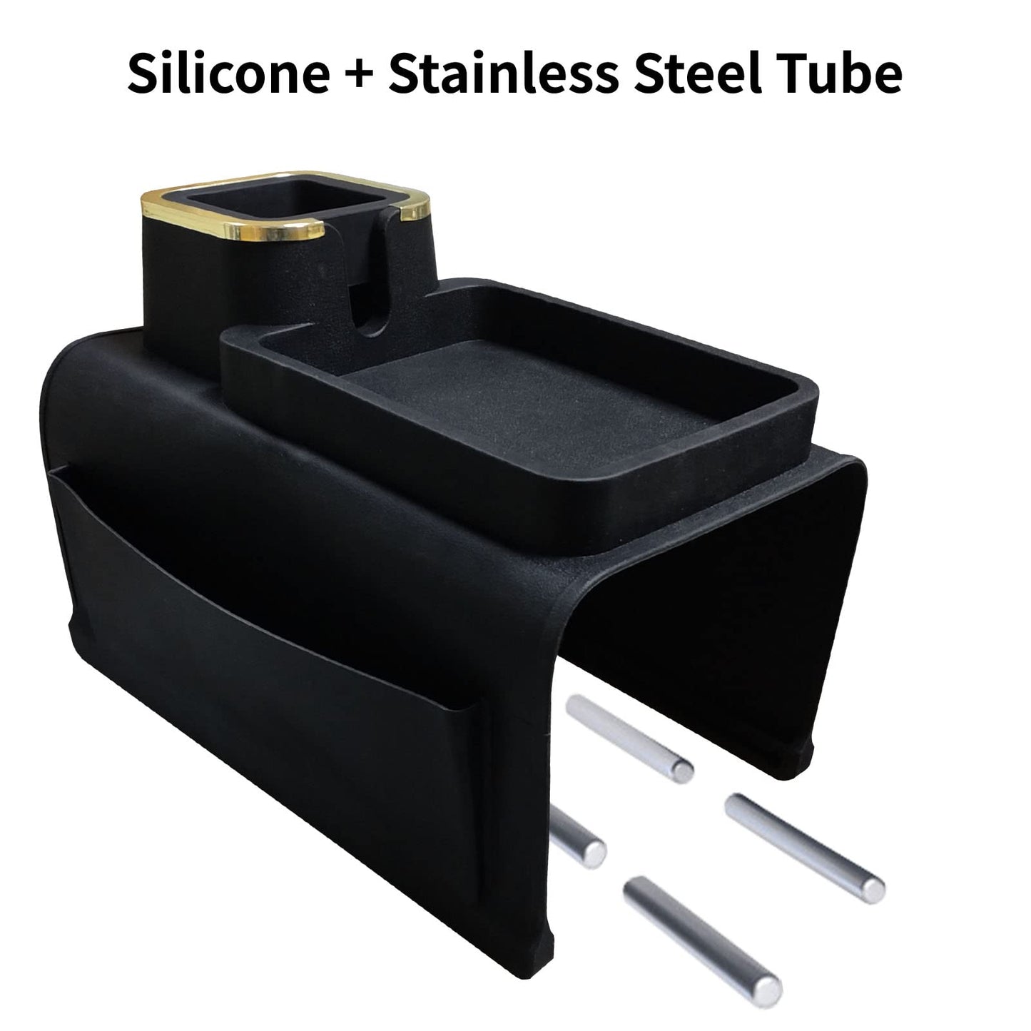 IULONEE Silikon Sofa Armlehne Tablett Rutschfeste Couch Ablage Sofa Drink Caddy Couch Quadratisches Tablett Sofa Armlehnen Organizer Mit Tablett