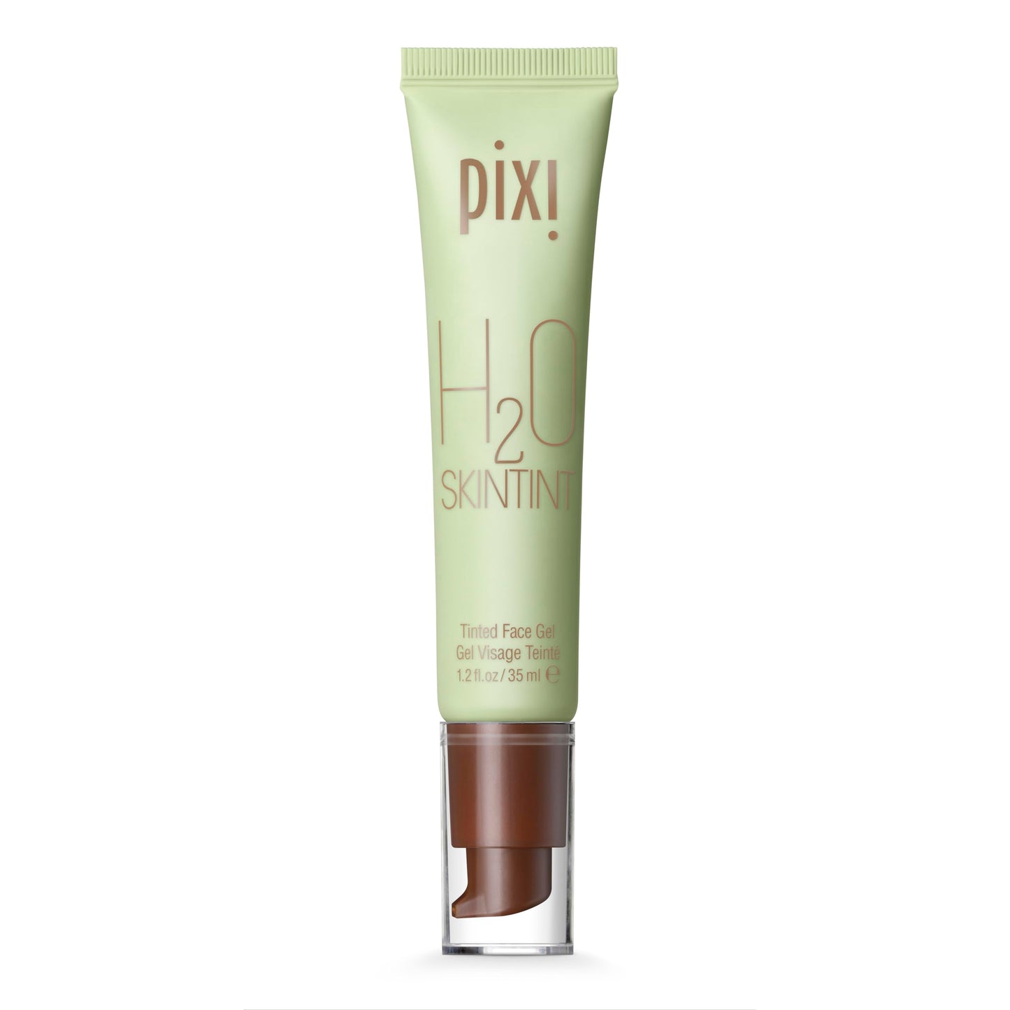 Pixi H2O SkinTint | Tinted Gel Moisturiser | Lightweight, Hydrating & Water-Resistant | Evens Tone & Reduces Redness | Cocoa | 1.2 fl oz/35 ml