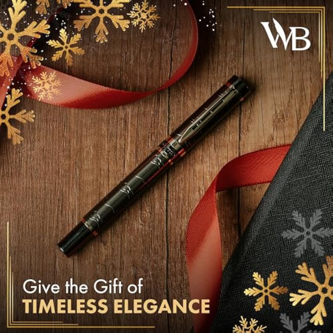 Wordsworth & Black Primori Fountain Pen Set [Gunmetal Gold]; Extra Fine Nib, Gift Case, 24 Ink Cartridges, Refill Converter, Manual; Journaling, Calligraphy, Smooth Writing Pens; Left and Right Handed