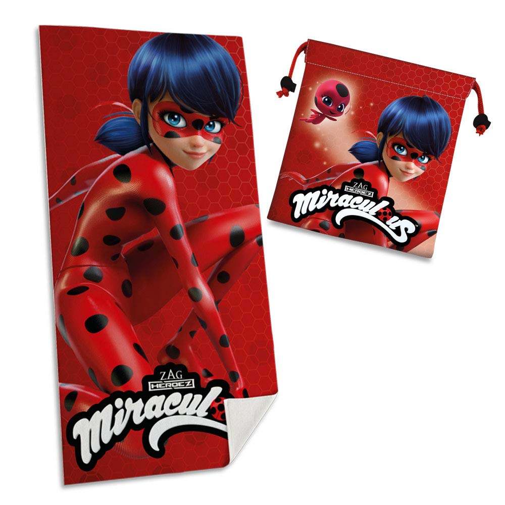 Ladybug Towel 140 x 70 cm + Snack Bag 24 x 22 cm (Licencias LB17025M)