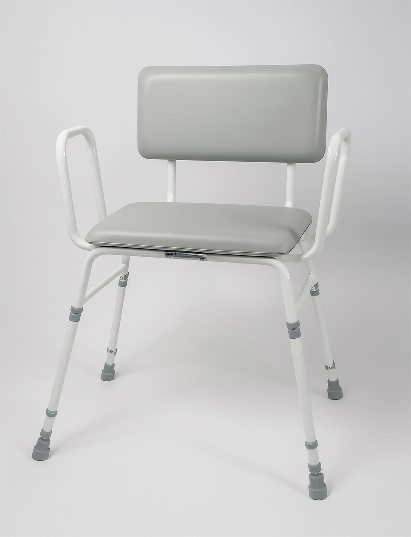 Aidapt 4in1 Bariatric Perching Stool. Padded Back Extra Wide Seat, Height Adjustable,254kg Weight Limit