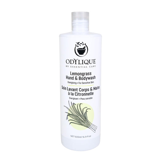 Odylique Lemongrass Hand & Body Wash 500ml | Vegan, Organic & 100% Natural | Sulphate Free