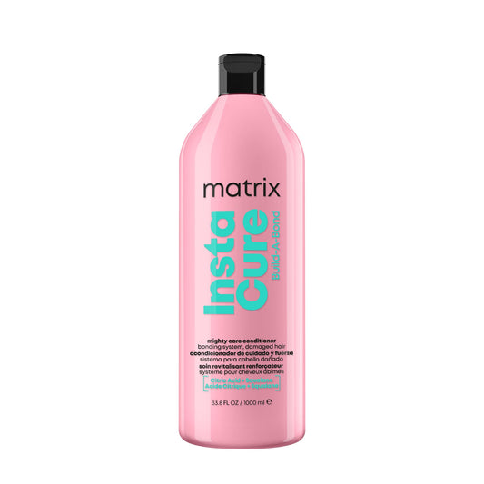 Matrix Instacure Build-A-Bond Mighty Care Conditioner, For Damaged Hair, Repairing Formula, With Citric Acid and Squalane, Strengthens From the